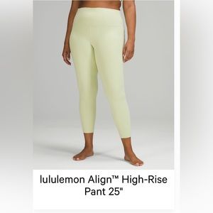 Lululemon Align High Rise Pant 25”